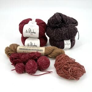 Mixed Lot/Brands Wool/Alpaca/Linen & Llama/Wool Yarn 6 Full & Partials